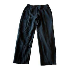 Peter Nygard Black Straight Leg Dress Pants Womens Size 6P